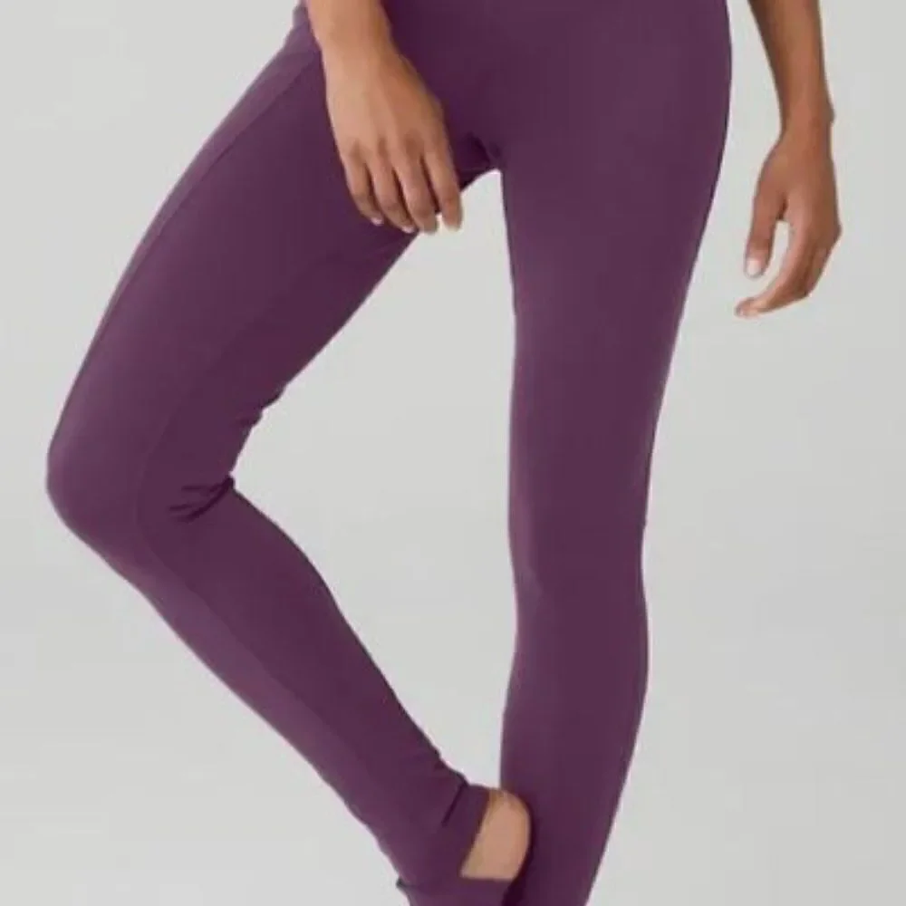 NWT ALO Airbrush High-Waist Enso Leggings Dark Plum XXS-S